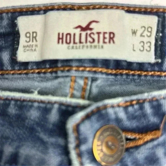 Hollister Women's Skinny Jeans Size 29 Blue Denim Mid Rise Stretch - Picture 3 of 14
